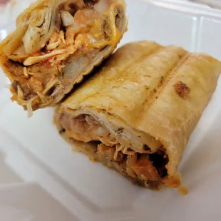 Chicken Burrito Supreme- chimi style