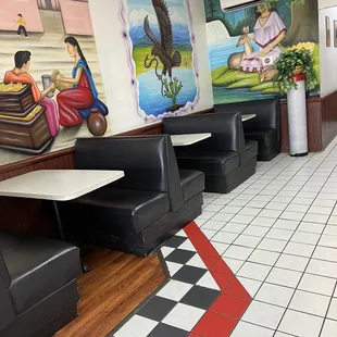 the interior of a restaurant