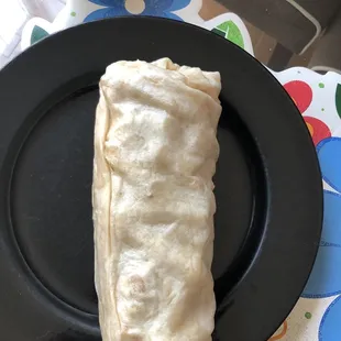 Full sized California burrito