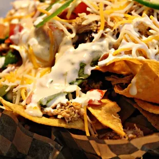 a plate of nachos