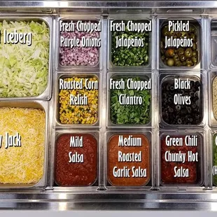 all the ingredients of a burrito