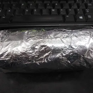 Small burrito is the size of a regular at many places. Double wrapped foil is always a plus.