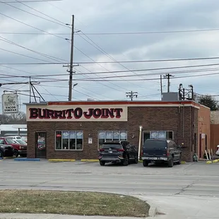 the outside of a burrito joint