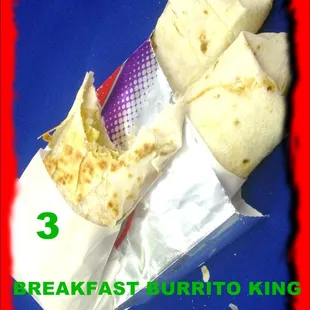 3 breakfast burritos for $2.99