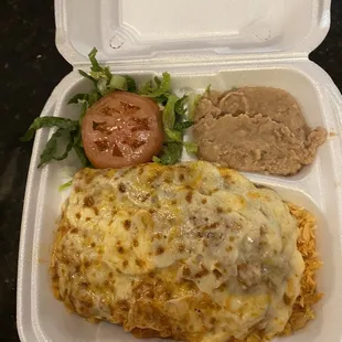 Chicken enchiladas ranchero