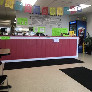 Dining area is small, I think 5 tables? I don't remember. But it's very clean.