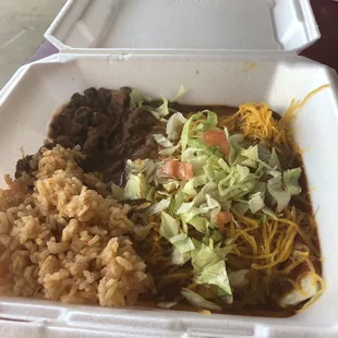 Enchilada plate