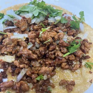 Chorizo taco