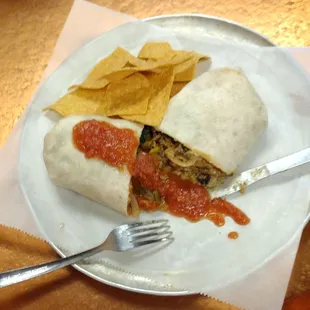 vegetable burrito