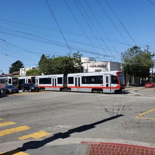 View from storefront