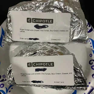 burritos and wraps