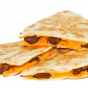 Our spin on a traditional Mexican quesadilla - the Patchadilla with vegan steak and spicy melted dairy-free cheese.