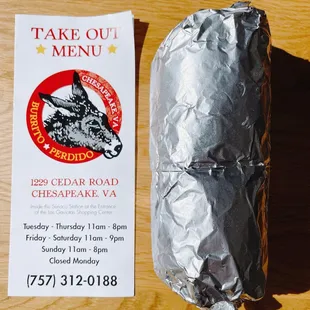 Menu for scale