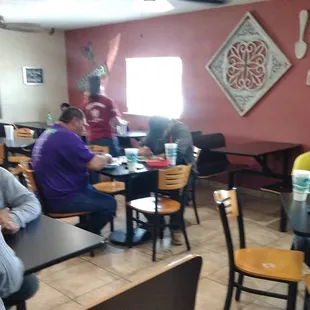 Dining room. Also has a drive-thru.