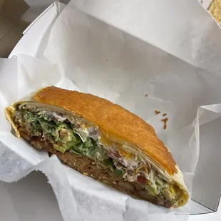 This is half of the Mexican UFO! I ate half of it before I took a pic!