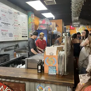 Ordering and where they make your food !