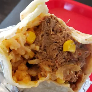 Towards the end barbacoa burrito