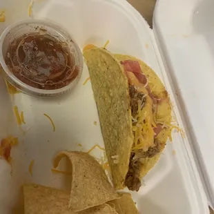 3 Caribbean Jerk ChickenTaco with signature hot sauce