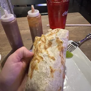 Burrito and a lonely slice of ‍