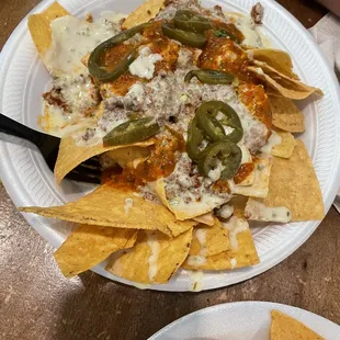 Chorizo nachos