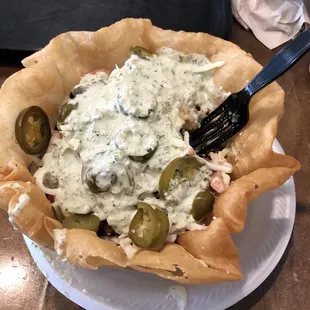 Super spicy taco salad