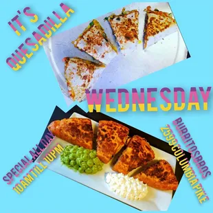 a variety of food items