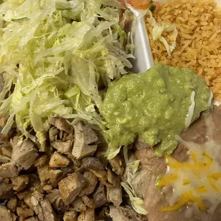 Carnitas plate to-go