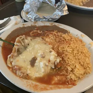 Chili Relleno lunch special $6.50