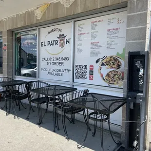 Outside seating