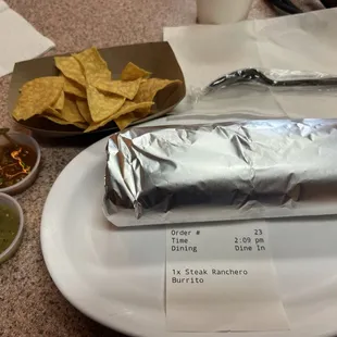 1/19/24 Huge Burrito