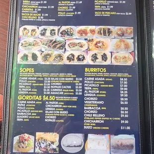 Menu as of 3-12-21