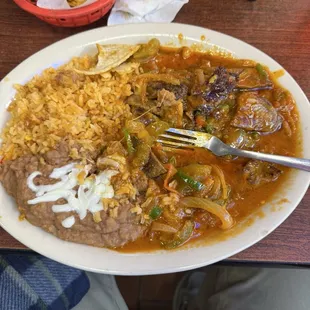 Bistec a La Mexicana