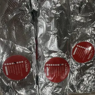 Birria, bean and cheese, and Tinga