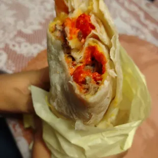 Hot Cheetos Burrito