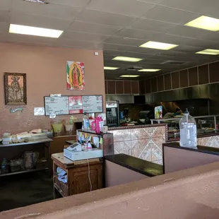 a view of a restaurant kitchen