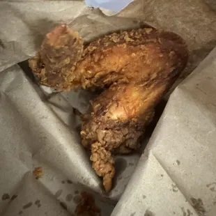 a piece of fried chicken