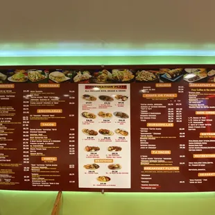 menu board