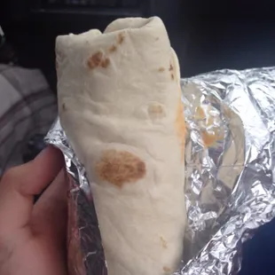 Buffalo half and half burrito! Mini size :)