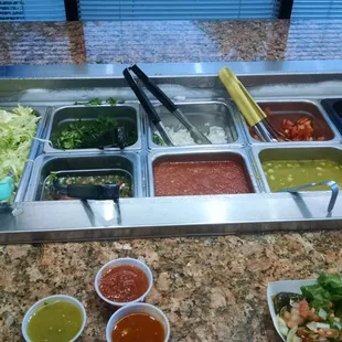 Free Salsa bar