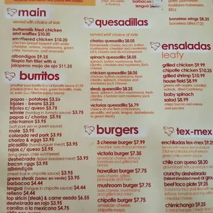 Menu page 1