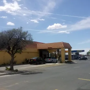 outside