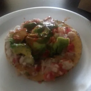 Tostada Civeche.... so good!