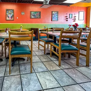 Restaurant interior.