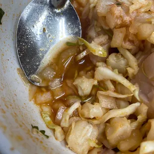 a bowl of food