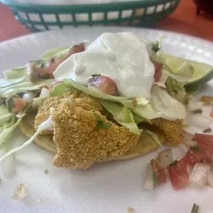 Fish taco plate special.