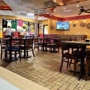 the dining area