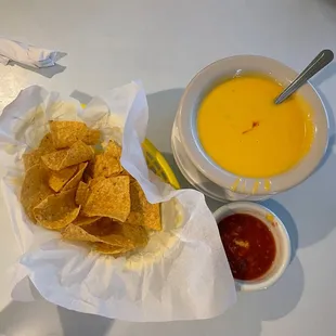 tortilla and salsa