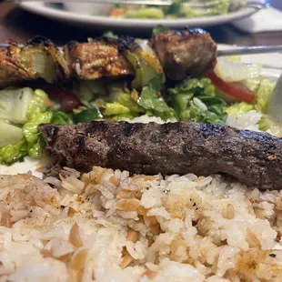 Kebab Skewer &amp; Rice