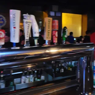 a blurry photo of a bar