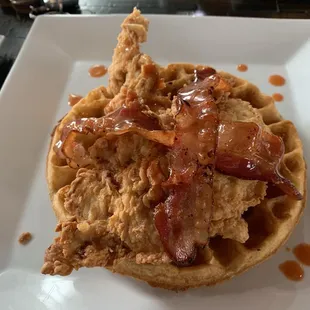 Chicken and waffles